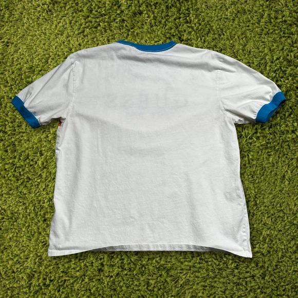 Guess Striped Embroidered Ringer T-Shirt - Picture 2 of 6